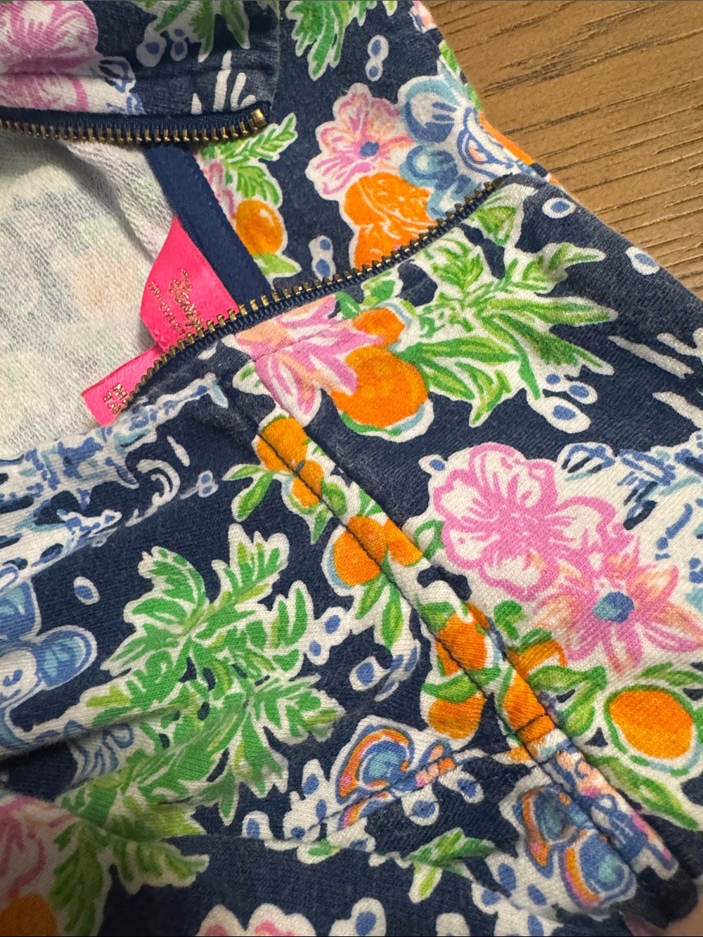 Lilly Pulitzer Disney Jacket Navy Leona Zip-Up Lilly Loves Disney - Picture 9 of 10